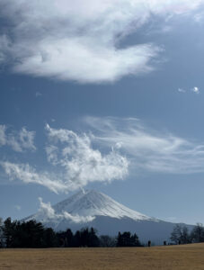 撮影した富士山